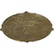 Ekena Millwork Attica Ceiling Medallion (Fits Canopies up to 3 3/4"), 39 1/2"OD x 2 1/2"P, Mississippi Mud Crackle CM39ATMMC - alternate 2